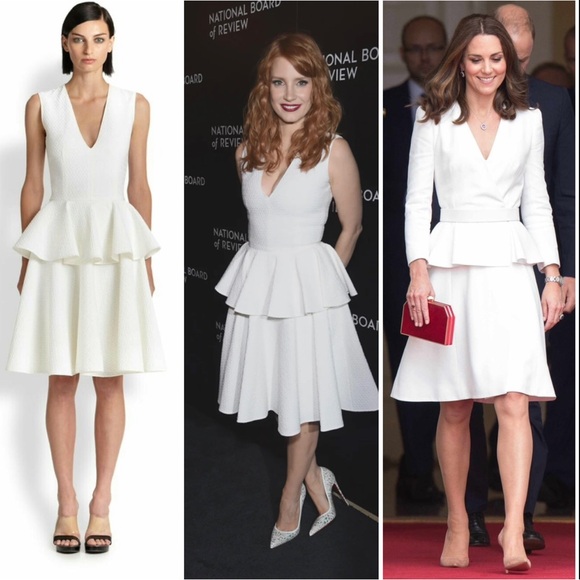 Vintage ALEXANDER MCQUEEN Peplum Dress Size 42 - Picture 1 of 14